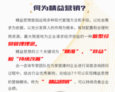 7S精益營(yíng)銷(xiāo)開(kāi)啟，合一咨詢(xún)助力家居建材行業(yè)升級(jí)